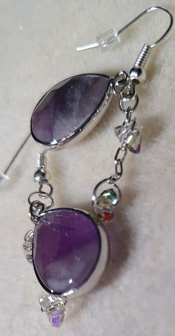 Amethyst Teardrop Earrings